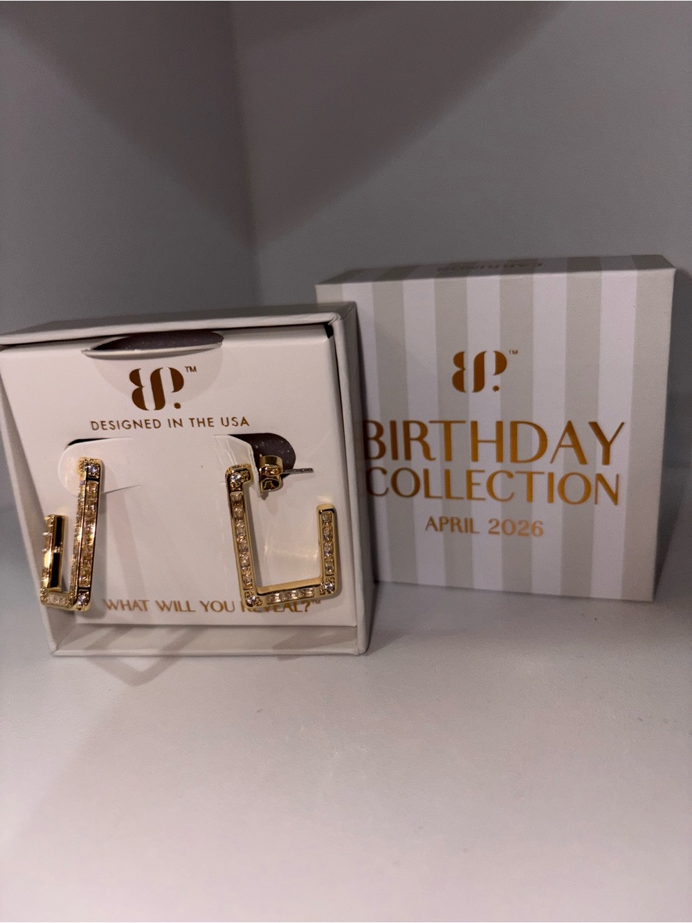 Bomb Party April Birthday 2026 earrings ER45889 Gold